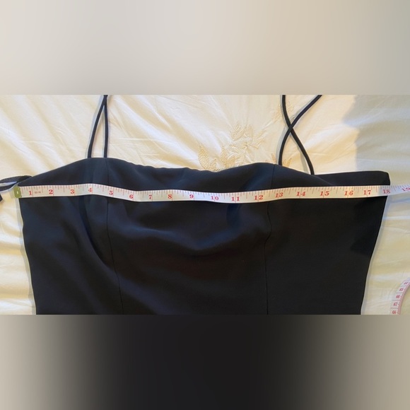 Flattering DressBarn Sz-12 ShimmeryBlackDress-ALL 4 Layers Hemmed w/Black Beads - Picture 10 of 16